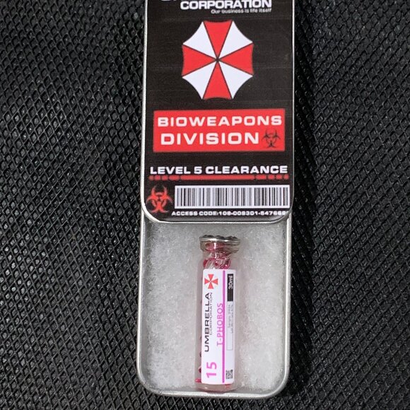 Resident Evil Revelations - T-PHOBOS VIRUS VIAL - 1.25inches - Picture 1 of 7